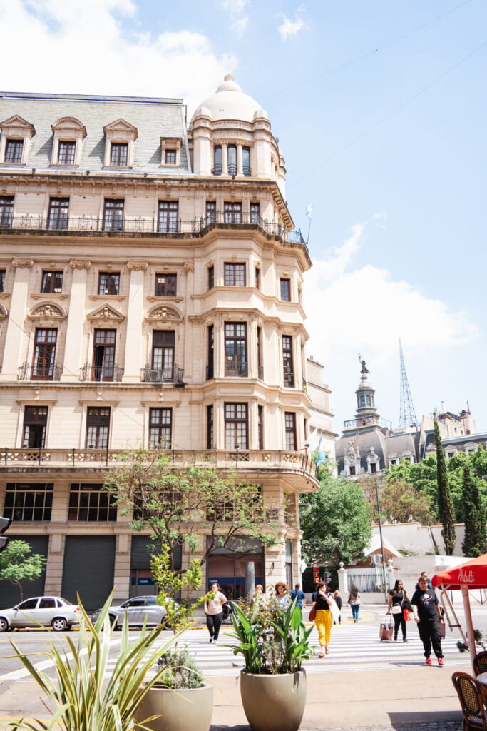 european style architecture in downtown Buenos Aires Argentina